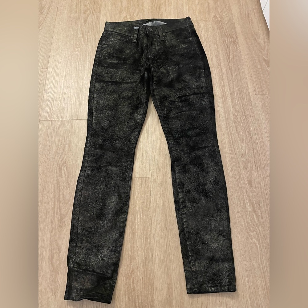 Seven for mankind velvet jeans with a metallic shimmer